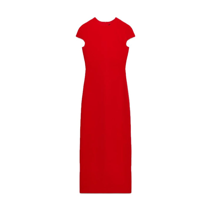 Cherry Red Midi Dress
