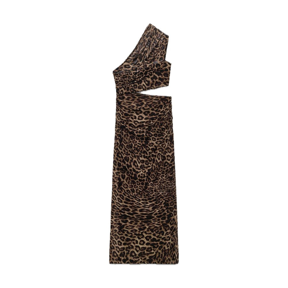 Amara Leopard Cut-Out Maxi Dress
