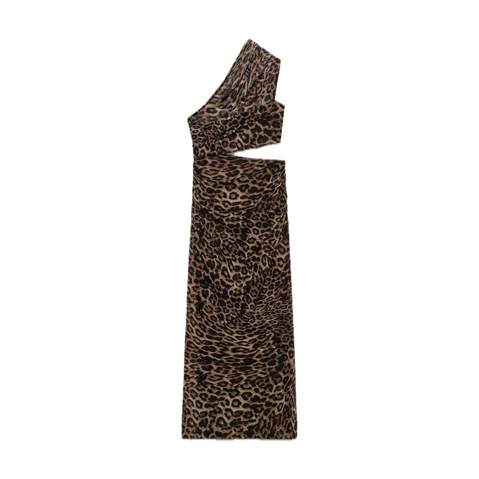 Amara Leopard Cut-Out Maxi Dress