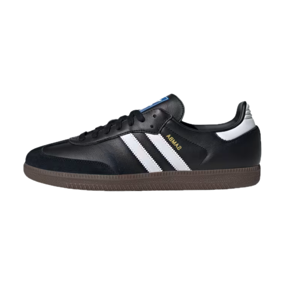 Black classic trainers with white details