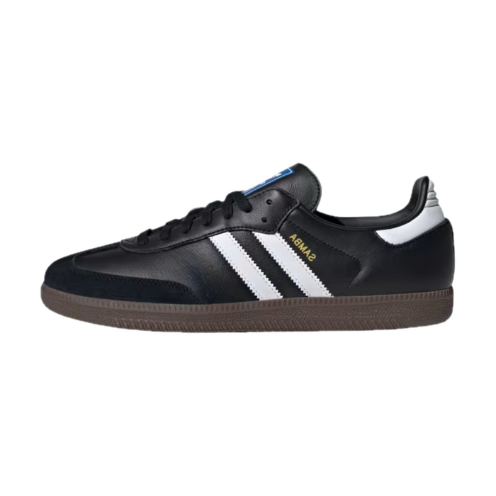 Black classic trainers with white details