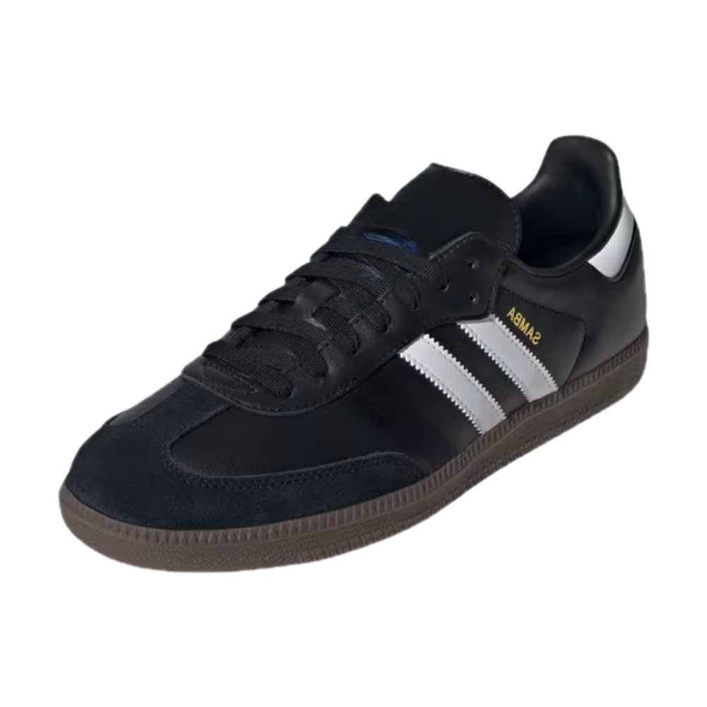 Black classic trainers with white details